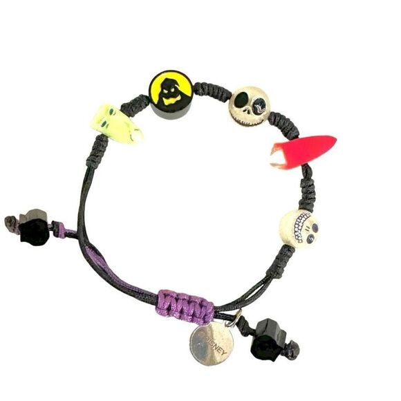 Disney The Nightmare Before Christmas Characters Glow-In-The-Dark Cord Bracelet - Picture 1 of 9